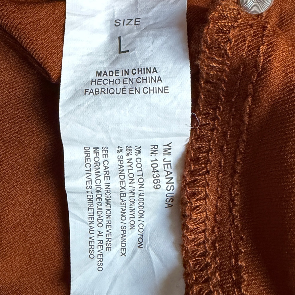 YMI Rust / Burnt Orange Jeans - Picture 6 of 6